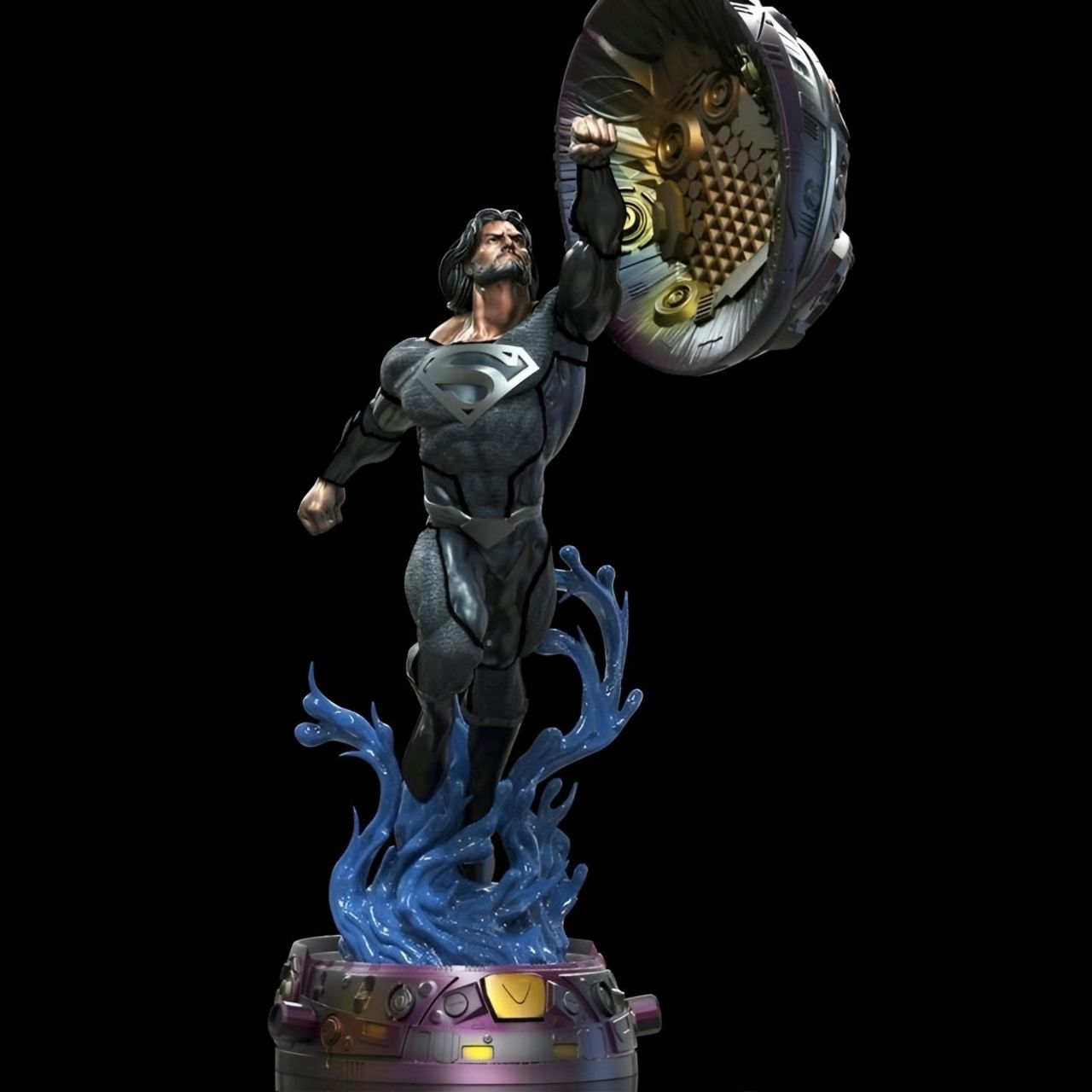 T00116-Superman Uniforme Preto-DC