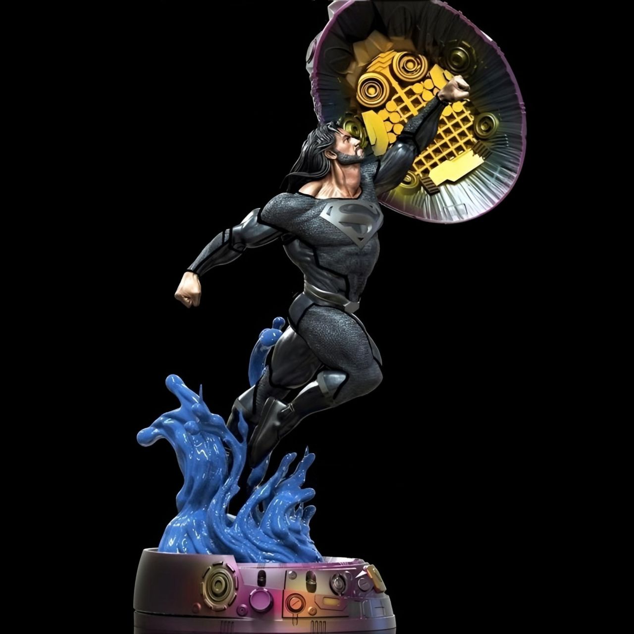 T00116-Superman Uniforme Preto-DC